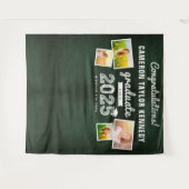 2024 Chalkboard schets Afstuderen 4 foto achtergro Wandkleed (Voorkant (horizontaal))