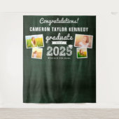 2024 Chalkboard schets Afstuderen 4 foto achtergro Wandkleed (Voorkant)