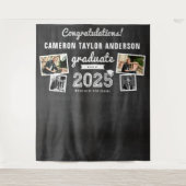 2024 Chalkboard schets Afstuderen 4 foto achtergro Wandkleed (Voorkant)
