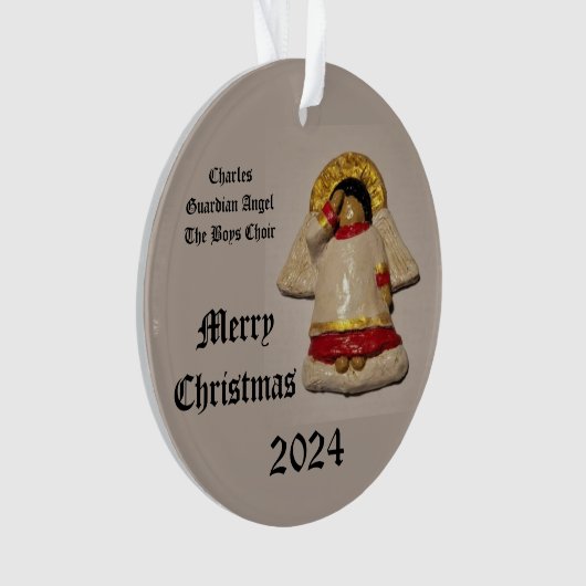 2024 CHARLES VROLIJK KERSTMIS GUARDIAN ENGEL ORNAMENT (voorkant)