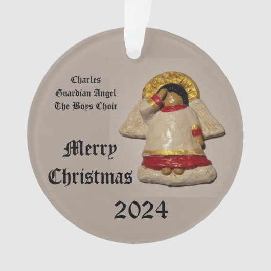 2024 CHARLES VROLIJK KERSTMIS GUARDIAN ENGEL ORNAMENT (voorkant)