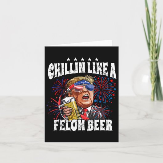 2024 Chillin Like A Felon Beer Kaart (Voorkant)