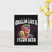 2024 Chillin Like A Felon Beer Kaart (Gele Bloem)