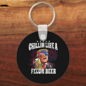 2024 Chillin Like A Felon Beer Sleutelhanger (Voorkant)