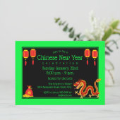 2024 Chinees Nieuwjaar Cartoon Dragon Kaart (Staand voorkant)