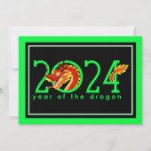 2024 Chinees Nieuwjaar Cartoon Dragon Kaart (Achterkant)