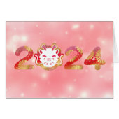 2024, Chinees Nieuwjaar, Draak (Voorkant Horizontaal)