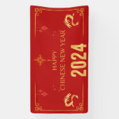 2024 Chinees Nieuwjaar Dragon Spandoek (Verticaal)
