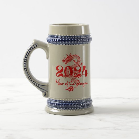 2024 Chinees Nieuwjaar Jaar van de Draak Bierpul (Links)