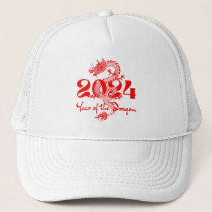 2024 Chinees Nieuwjaar Jaar van de Draak Trucker Pet