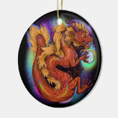 2024 Chinees Zodiac Jaar van de Draak Keramisch Ornament (Links)