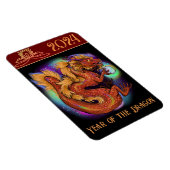 2024 Chinees Zodiac Jaar van de Draak Nieuwjaar Magneet (Rechterzijde)