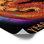 2024 Chinees Zodiac Jaar van de Draak Poster (Hoek)