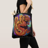2024 Chinees Zodiac Jaar van de Draak Tote Bag (Dichtbij)