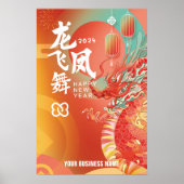 2024 Chinese Maan Nieuwjaar Business Marketing Poster (Voorkant)