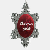 2024 Christmas tree decoration by dalDesignNZ Tin Sneeuwvlok Ornament (Links)