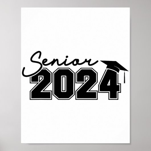 2024 CL van 2024 Laatste dag van school Afstuderen Poster (Voorkant)