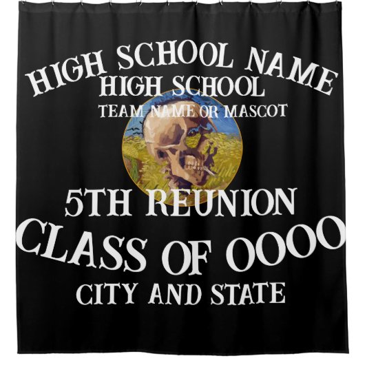 2024 Cocktail Wijn Diner Soiree Kostuum Thema Douchegordijn (Voorkant)