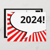 2024 Comic Bubble briefkaart (Voorkant / Achterkant)
