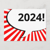 2024 Comic Bubble briefkaart (Voorkant)