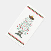 2024 Cowboy Kerstboom gast Servet (Hoek)