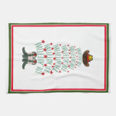 2024 Cowboy Kerstboom gast Theedoek (Horizontaal)