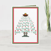 2024 Cowboy Kerstboom Kaart (Voorkant)