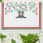 2024 Cowboy Kerstboom Theedoek (Gevouwen)