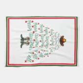 2024 Cowboy Kerstboom Theedoek (Horizontaal)