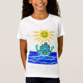 2024 Cruise Avontuur: Meisjes Kleurrijk T-shirt (Voorkant)