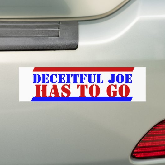 2024 De BIDENS Bedrieglijke Joe MOET afscheid neme Bumpersticker (Op auto)