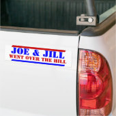 2024 De BIDENS Joe & Jill Went Over The Hill Bumpersticker (Op Truck)
