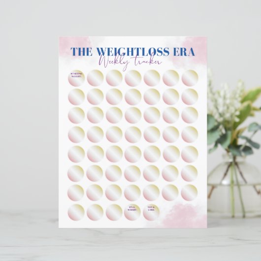 2024 De Gewichtsverlies ERA Tracker - 52 Week Trac (Staand voorkant)