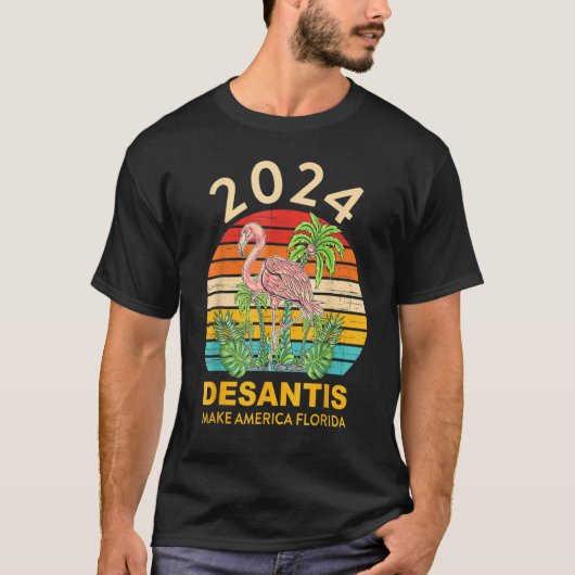 2024 Desantis Flamingo Lover Quote T-shirt (Voorkant)