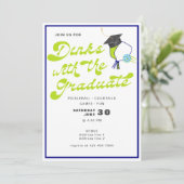 2024 Dinks met het Afstuderen Pickleball Afstudere Kaart (Staand voorkant)