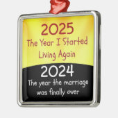 2024 Divorce Celebration Metal Ornament (Links)