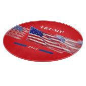 2024 Donald Trump Amerikaanse vlag Snijplank (Hoek)