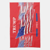 2024 Donald Trump Amerikaanse vlag Theedoek (Verticaal)