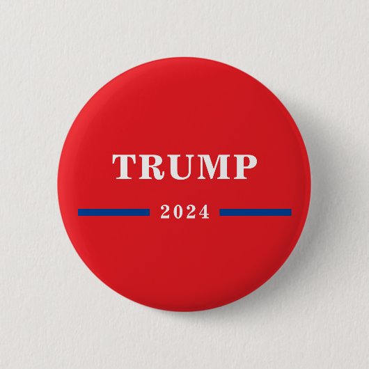 2024 Donald Trump Ronde Button 5,7 Cm (Voorkant)