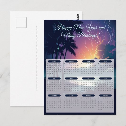 2024 Donder & Bliksem Kalender Briefkaart (Voorkant / Achterkant)