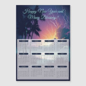 2024 Donder & Lightning Kalender Magnetische Kaart (Voorkant)