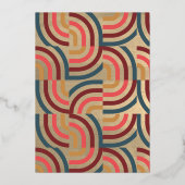 2024 Dragon Rode Chinese Nieuwjaar vakantie Folie Uitnodiging (Achterkant)