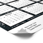 2024 Duitsland Kalender in het Engels | PDF downlo Poster (Hoek)