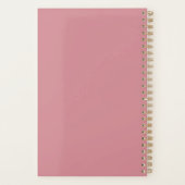 2024 Dusty Pink Weekly Maandelijks Niet Gedateerde Planner (Achterkant)