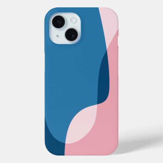 2024 editie Blauw en Roze Case-Mate iPhone Case (Achterkant)