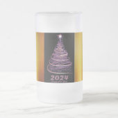 "2024: Een jaar om te onthouden - Gedrukte Mok" Matglas Bierpul (Center)