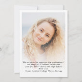 2024 Eenvoudig Script Overlay Photo Afstuderen Aankondiging (Achterkant)