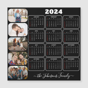 2024 Eenvoudige Moderne Aangepaste 5 Foto's Famili