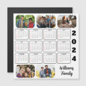 2024 Eenvoudige Moderne Aangepaste 5 Foto's Famili (Voorkant / Achterkant)