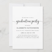 2024 Eenvoudige Script Overlay Foto Afstudeerfeest Kaart (Achterkant)